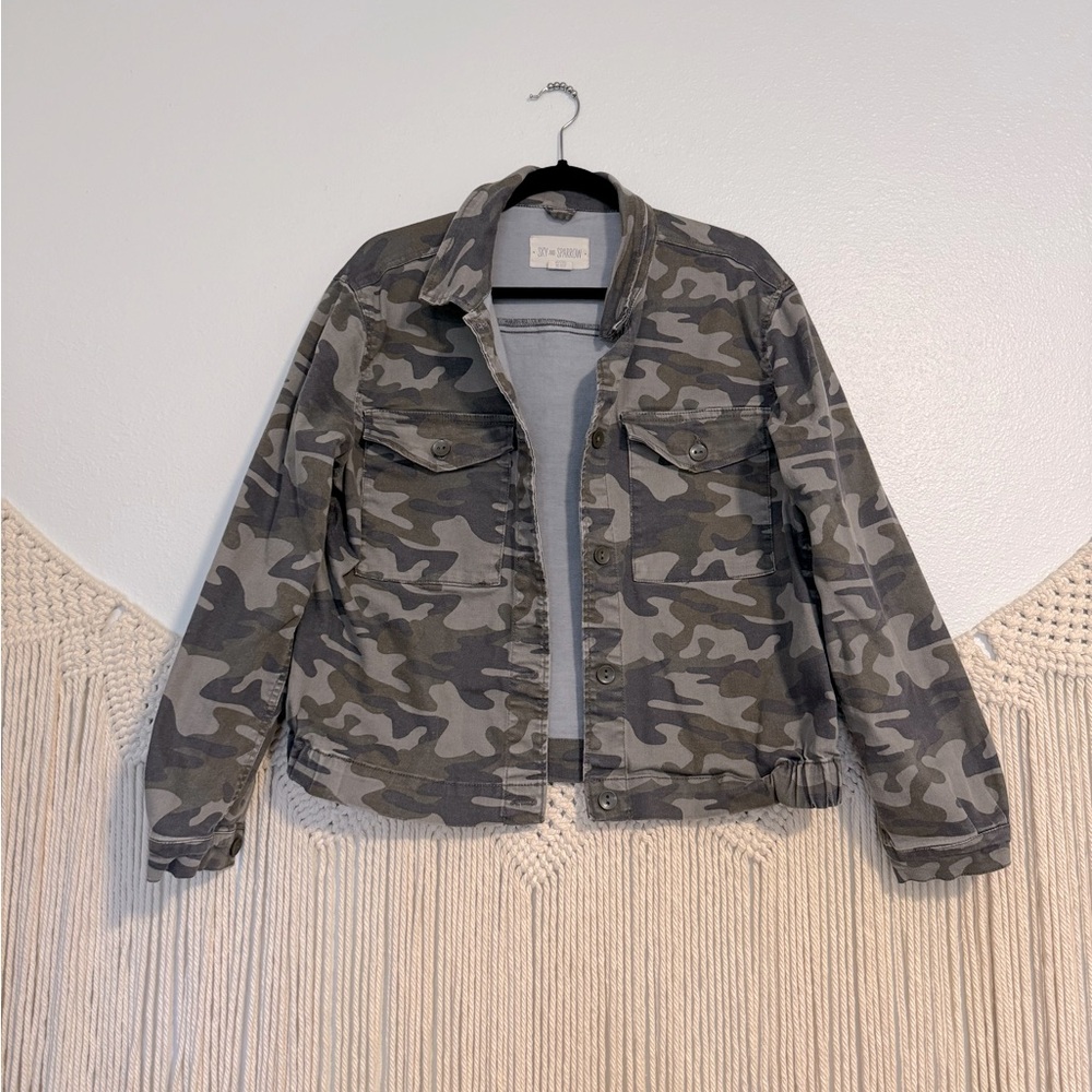 Camo jean jacket